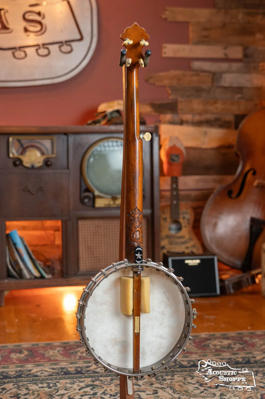 (Used) S.S. Stewart Thoroughbred 5-String Open-Back Banjo #3487 - Image 8