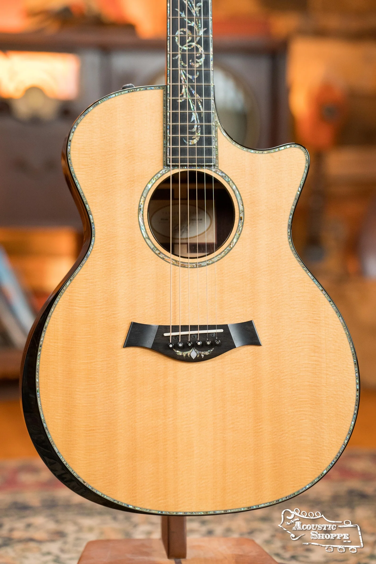 (Used) Taylor PS14CE Sitka Spruce/Cocobolo Cutaway Grand Auditorium Guitar w/Electronics #4100 - Image 7