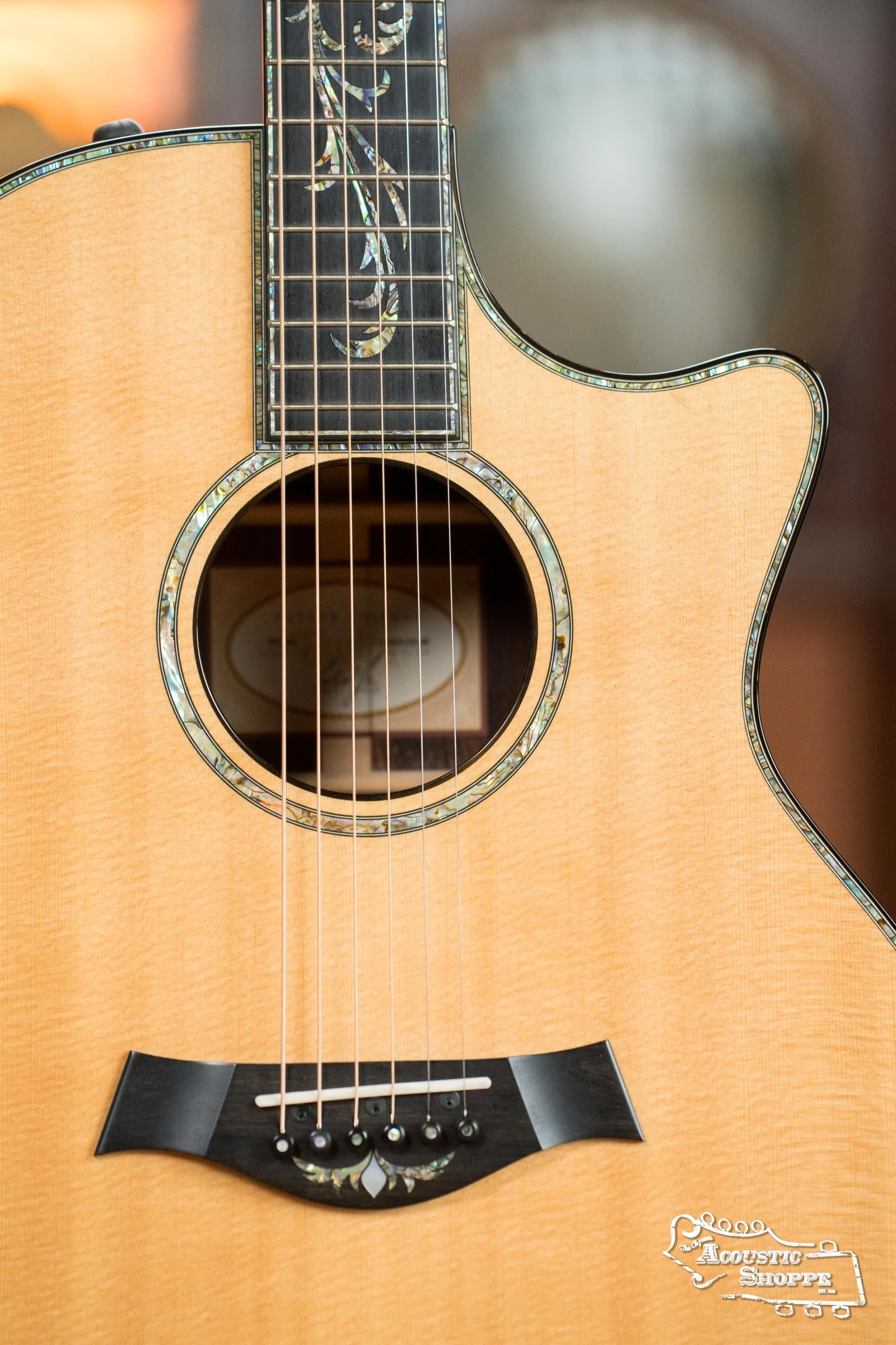 (Used) Taylor PS14CE Sitka Spruce/Cocobolo Cutaway Grand Auditorium Guitar w/Electronics #4100 - Image 9