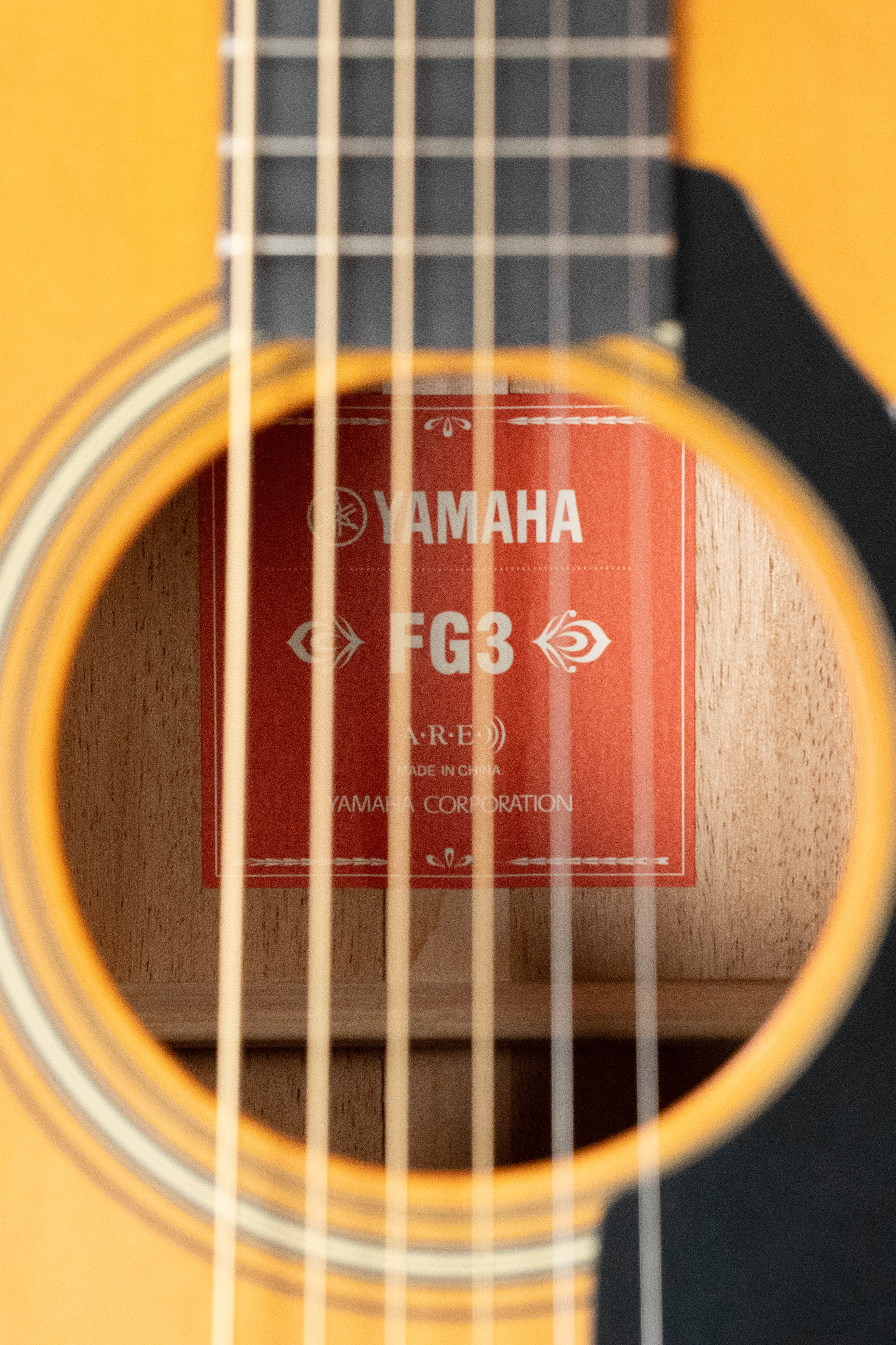 Yamaha FG3 Spruce/Mahogany Red Label Dreadnought Acoustic Guitar #1043 - Image 4