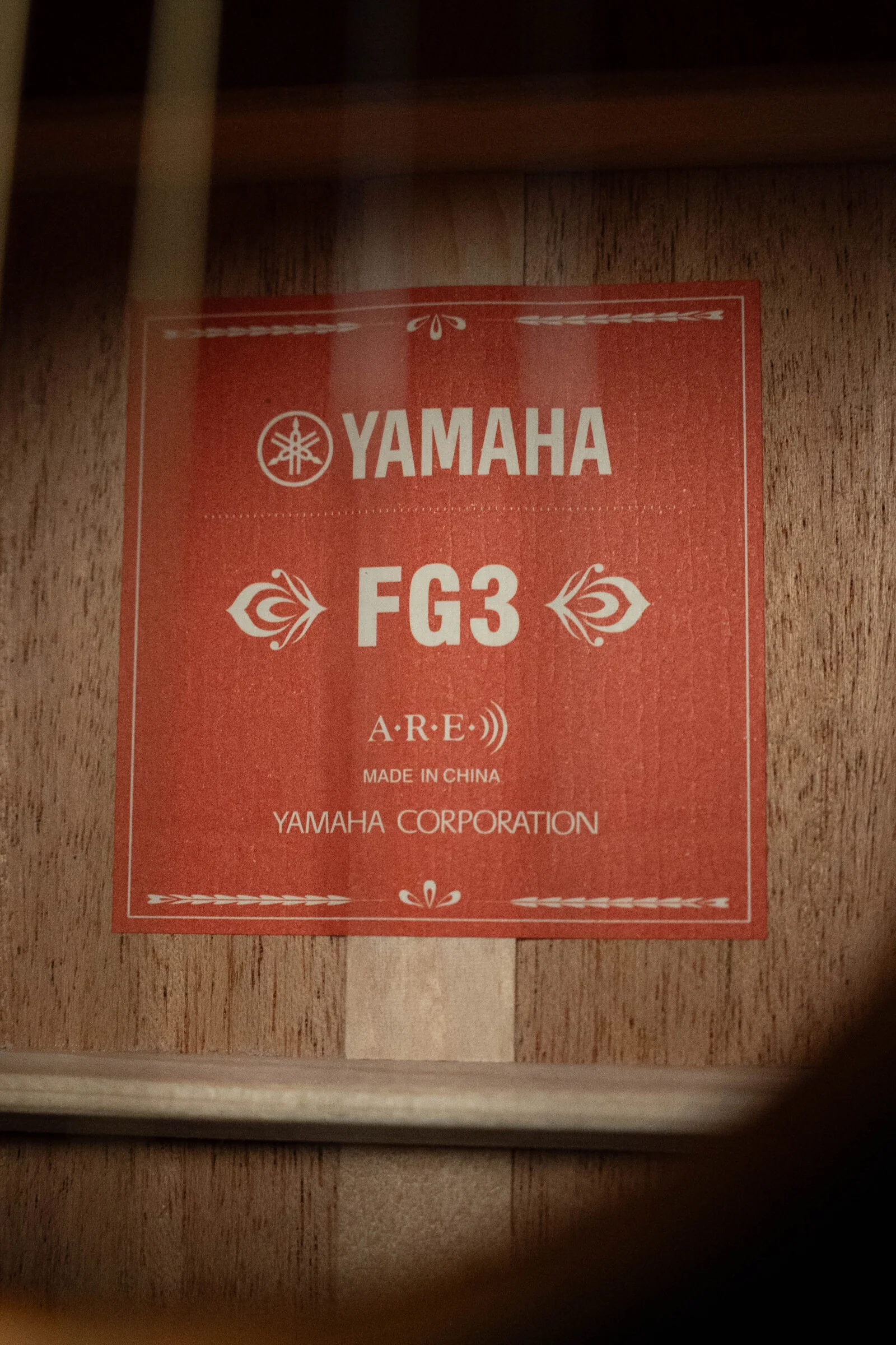 Yamaha FG3 Spruce/Mahogany Red Label Dreadnought Acoustic Guitar #1209 - Image 4