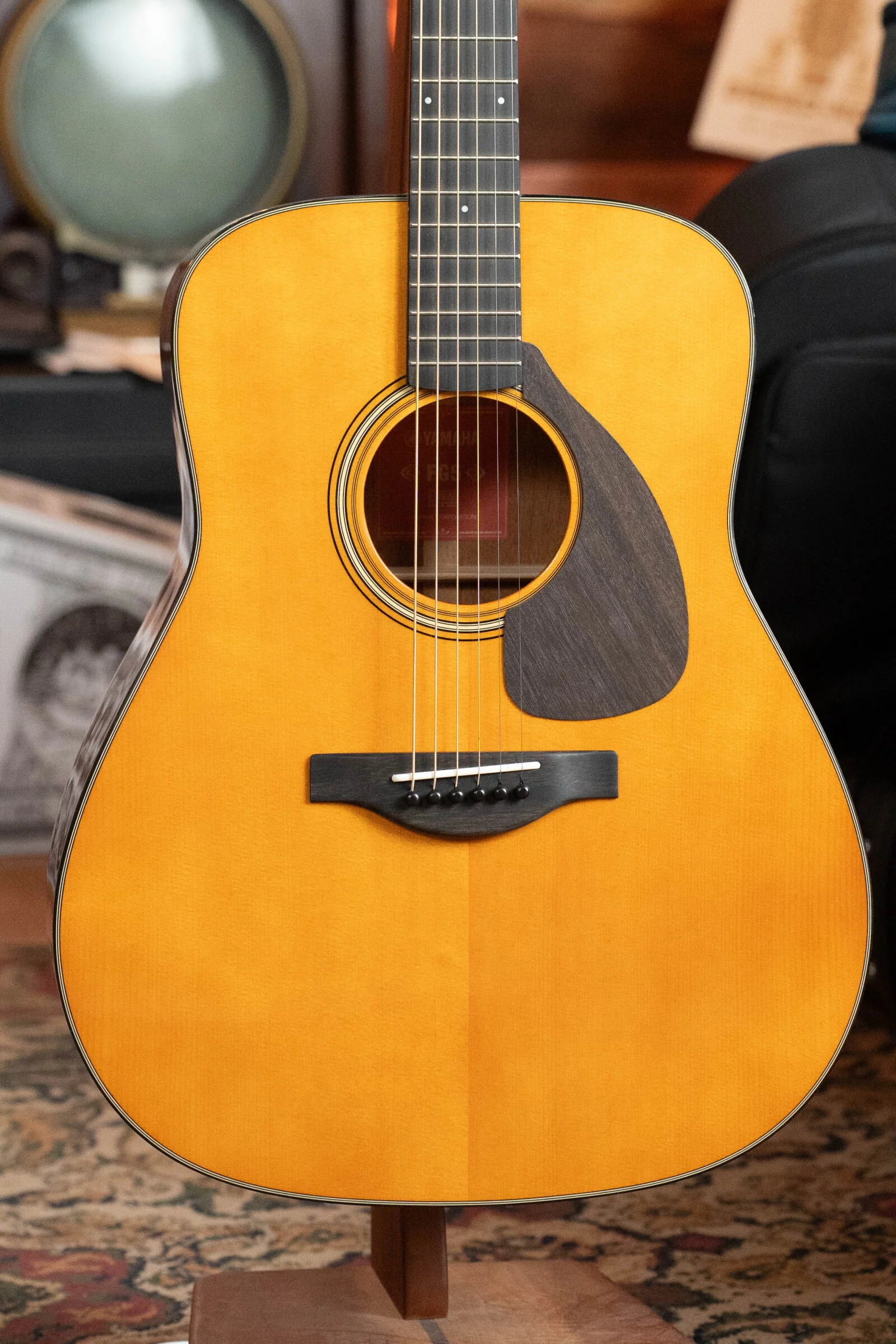 Yamaha FG5 GL NEW Gloss Spruce/Mahogany Red Label Dreadnought Acoustic Guitar #589A - Image 8