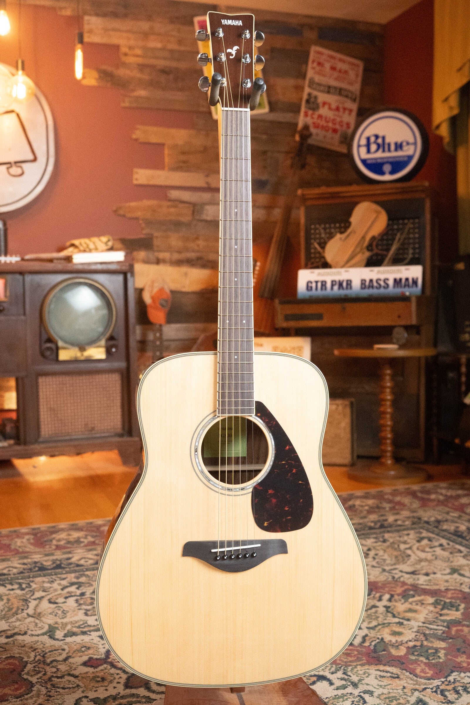 Yamaha FG830 Spruce/Laminate Rosewood Natural Dreadnought Acoustic Guitar #0562 - Image 7