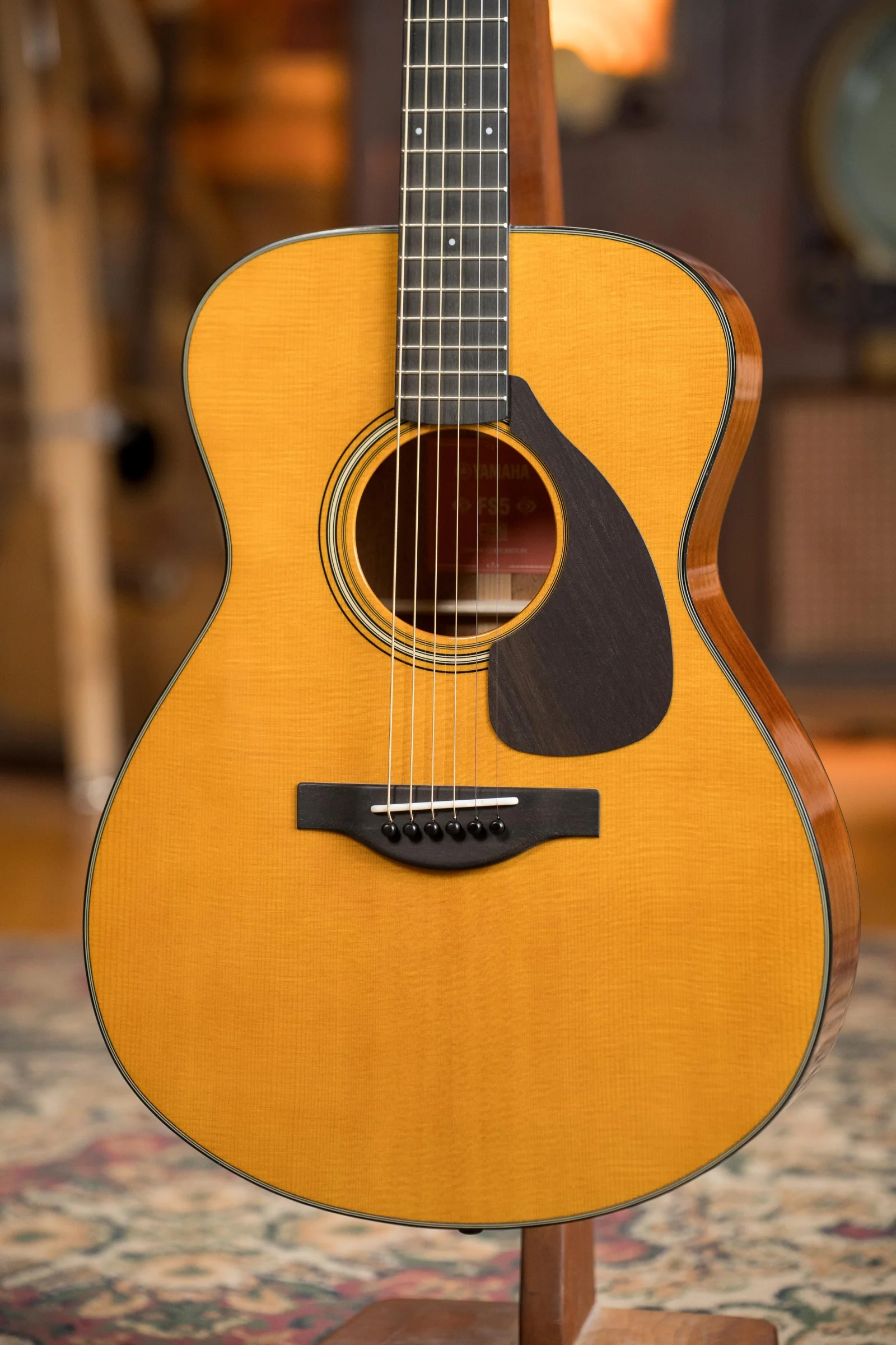 Yamaha FS5 GL New GLOSS Red Label Sitka/Mahogany Concert Acoustic Guitar #600A - Image 7