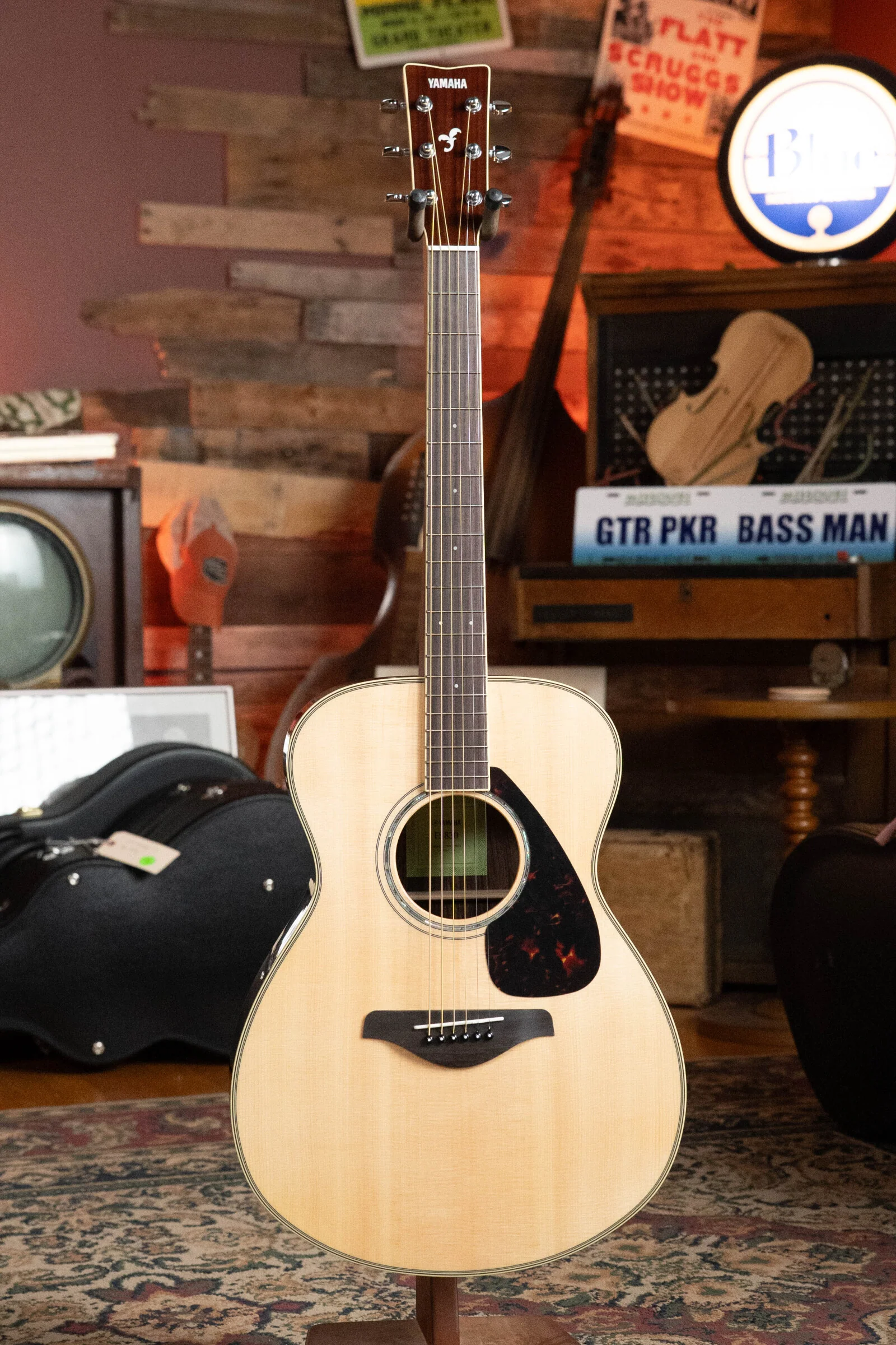 Yamaha FS830 Spruce/Rosewood Concert Body Acoustic Guitar #0049 - Image 7