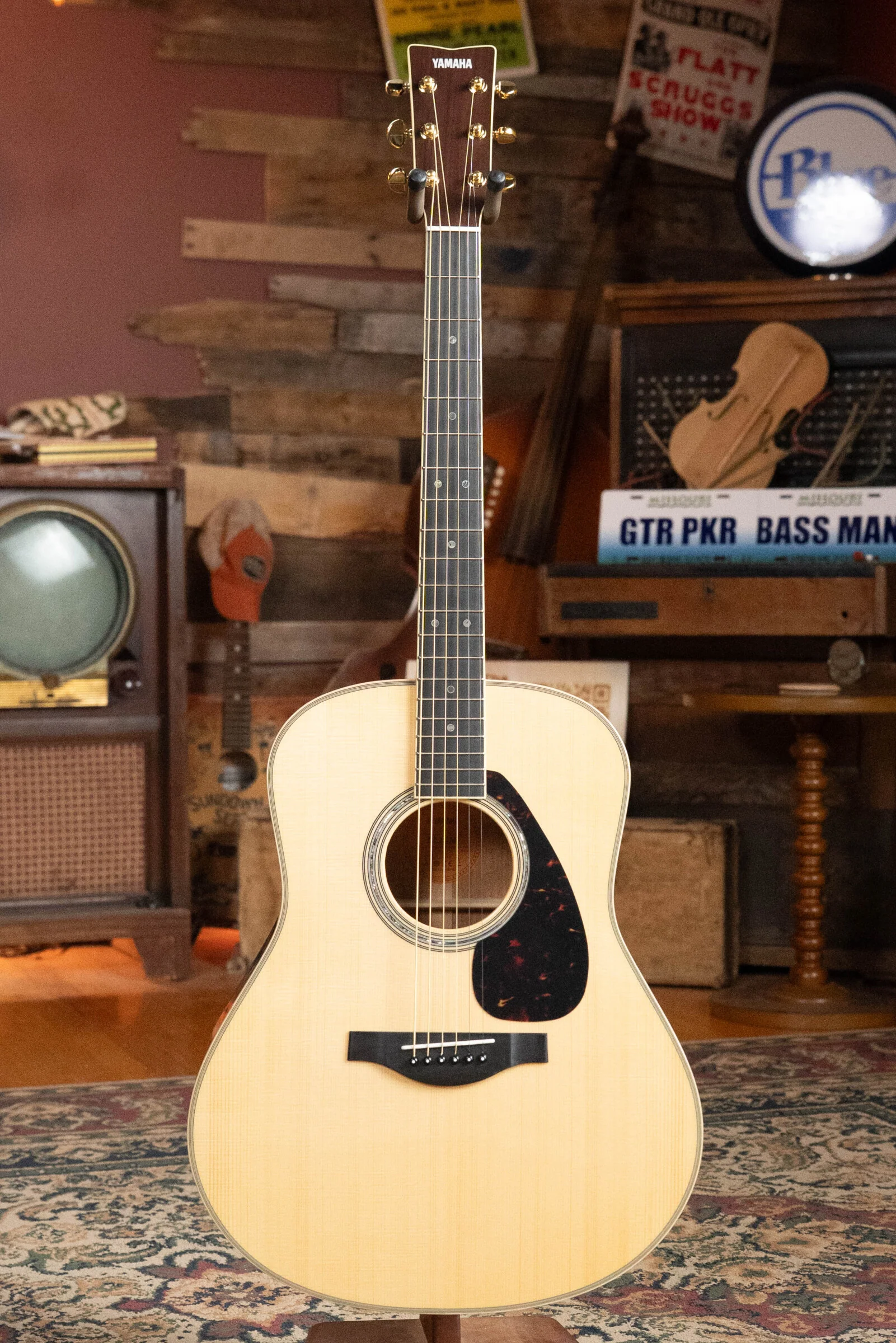 Yamaha LL16M ARE LL Series Engelmann/Mahogany Original Jumbo Acoustic Guitar w/ SRT Zero Impact Pickup #0487 - Image 6
